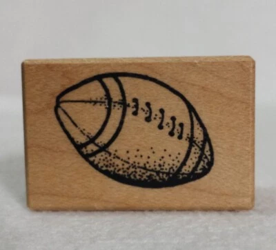 Vtg PSX Designs Football Sports Background 1989 Mounted Rubber Stamp B-107 - Image 1 of 4