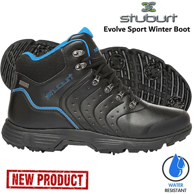 WINTER GOLF BOOTS STUBURT EVOLVE SPORT II MENS WATERPROOF SPIKED ALL SIZES NEW - Image 1 of 3