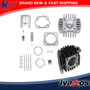 NEW Top End Rebuild Kit Cylinder Head Piston For 1983-1987 Suzuki LT 50 - Picture 1 of 11