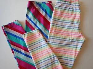 Girls Leggings Size Extra Large 14-16 Cat & Jack and Lands End Lot of 2 Striped - Picture 1 of 21
