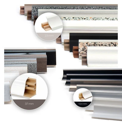 FASTMASTER Winkelleisten 13,4/23/37mm Wandabschlussleisten Tischplatte 150-300cm modern