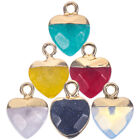  6 Pcs Charms for Earrings Pendants Jewelry Making Natural Gemstone Accessories