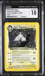 CGC 10 GEMAS COMO NUEVAS Pokemon Dark Magneton Team Rocket 11/82 Holo Raro (POP 11) PSA - Imagen 1 de 2