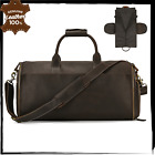 GENUINE LEATHER Mens Travel Bag Crossbody Shoulder Luxury Luggage Duffle Handbag