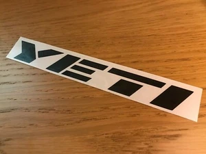 YETI BIKES 2x LOGO DECAL VINYL STICKER MTB DOWNHILL HELMET CAMPER HOPE ORANGE - Picture 1 of 19