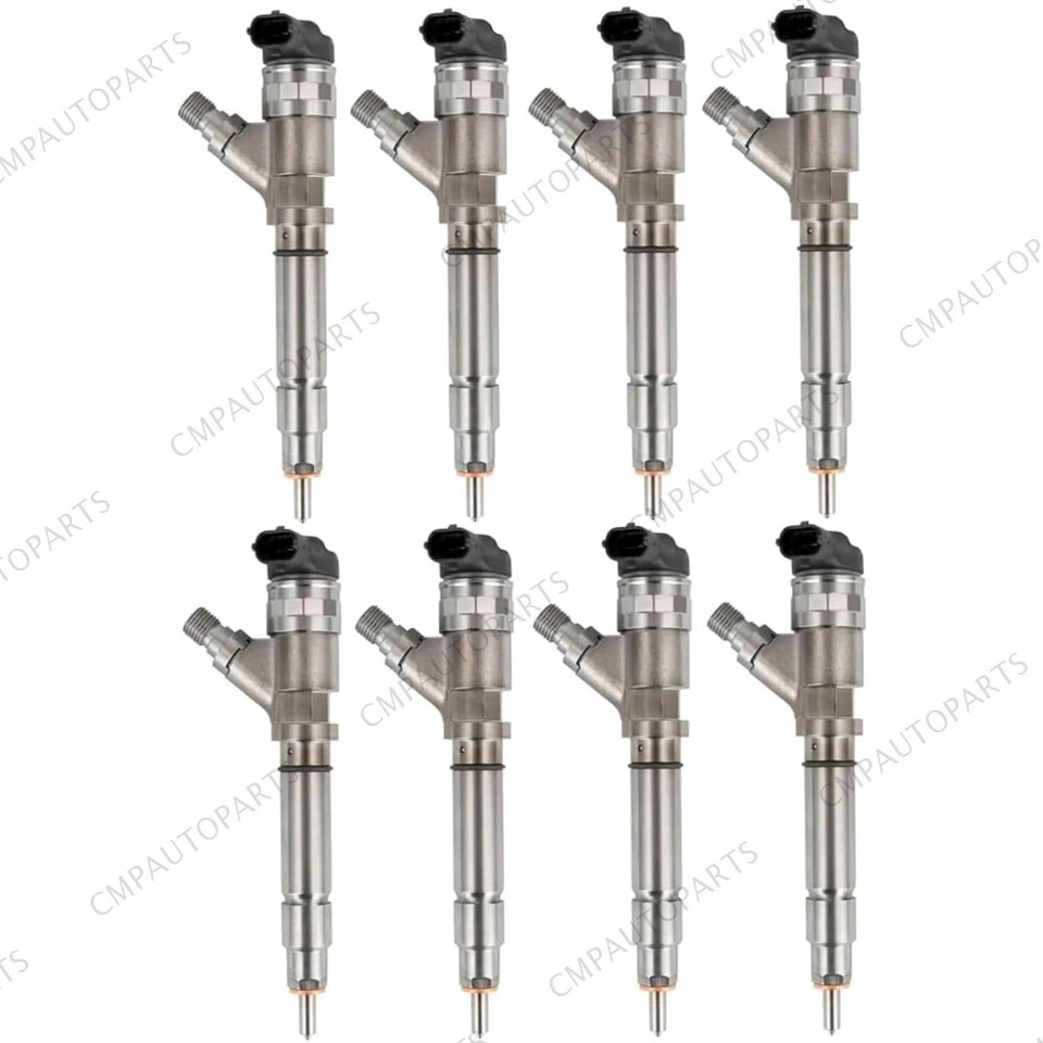 8x Inyectores de combustible Common Rail 0445120082 para Chevrolet Silverado 3500 07-10 6,6 L Foto 1 de 4