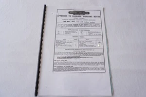 May 1948 Fascimilie Railway Carriage Working Notice Steam Trains London East - Picture 1 of 4
