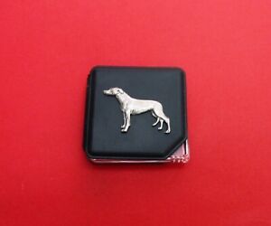 Greyhound PU Leather Pocket Magnifying Glass Greyhound Dog Gift Dad Xmas Gift
