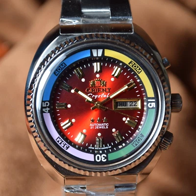 Reloj Japón Orient KING DIVER Reloj Automático KD 21 JOYAS Original Esfera Roja SK Foto 1 de 4