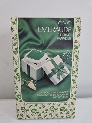 De Colección Emeraude Coty Porcelana Colección Polvo Polvo Polvo Polvo Raro Foto 1 de 4