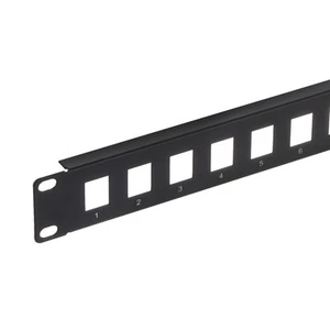 Patch Panel, 1U 19" Key Stone Blank Network 16-Port Patch Panel - Photo 1/6