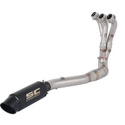 For Yamaha FZ09 MT-09 Tracer 9/GT XSR900 Exhaust Front Pipe Muffler Tips  System — 第 1/4 张图片