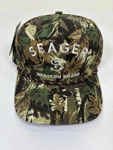 Sombrero de camionero Seager Western Co adulto Snapback cuerda camuflada - Imagen 1 de 10