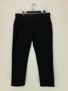 Next  Black Straight Leg Mid‑Rise Jeans Short Hem UK  36 - Picture 1 of 10