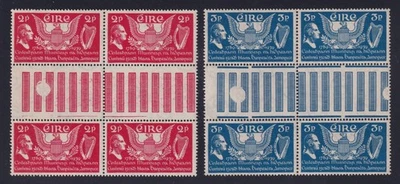 Ireland Scott 103-104 XF MNH 1939 American Constitution Anniversary Gutter Pairs - Image 1 of 2