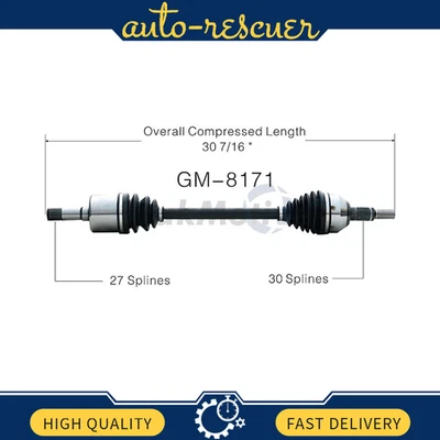 Eje CV trasero izquierdo SurTrack GM-8171 para Cadillac CTS 2003-2007 Foto 1 de 2