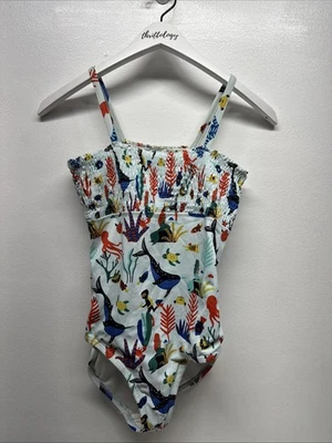Traje de Baño Hanna Andersson Una Pieza Calado Sirena de Mar Animales Niñas Talla 150 12 Foto 1 de 4