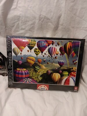 NEW Educa 1000 Piece Jigsaw Puzzle Hot Air Balloons 26×19" Inch Royce B McClue - Image 1 of 4
