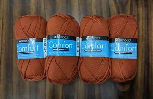 Lot 4 Skeins of Berroco Comfort Worsted Weight Yarn. 100g Ea. #9746 Iron Oxide - Picture 1 of 1