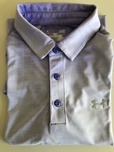 Under Armour Heatgear Men's best-selling Polo Blue Size LG Regular Fit - Picture 1 of 6