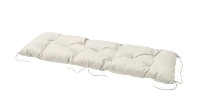 Cojín de Banco Exterior IKEA KUDDARNA, Gris Claro-Beige, 120x40 cm, 47 1/4"x15 3/4" Foto 1 de 2