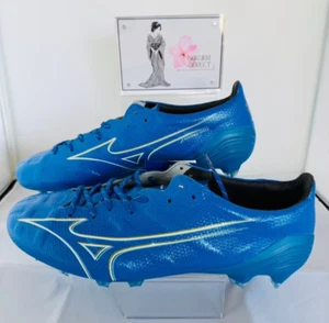 MIZUNO Alpha JAPAN P1GA2460 27 Laser Blue White Gold Width 2E Soccer Cleats - Picture 1 of 19