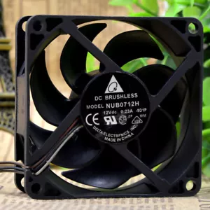 DELTA NUB0712H 7CM 12V 0.23A 7025 Projector Chassis Cooling Industrial Fan - Picture 1 of 5