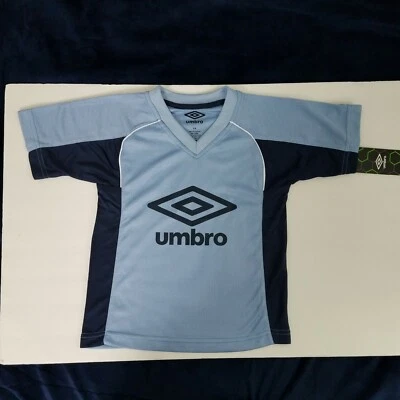 Umbro Light Blue And Navy Umbro Kids Jersey Style T-shirt 5 6 - Image 1 of 4