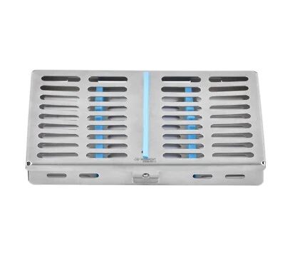 MEDIMENT DENTAL SURGICAL AUTOCLAVE STERILIZATION CASSETTE BOX FOR 10 INSTRUMENTS