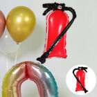  10pcs Firefighting Theme Party Decoration Aluminum Foil Balloons Decor