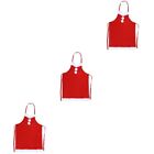  3 Pack Christmas Apron Chef Aprons Dress White Decorations Women's Decorate