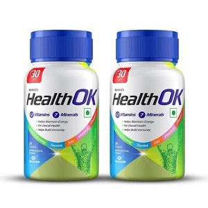 Health OK 18 Multivitamin Daily Energy, Alertness, Vitamin D, C & others 60 tabs - Picture 1 of 6