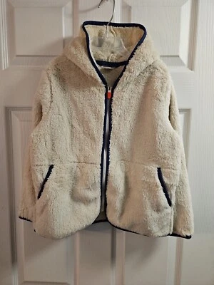 NWT HANNA ANDERSSON LIGHT OAT MARSHMALLOW FLEECE HOODIE JACKET 120 6/7 $58 - Image 1 of 4
