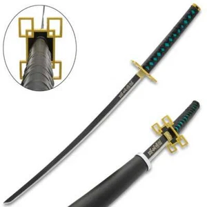 Muichiro Tokito Demon Slayer Sword Katana Carbon Steel Blade Real Cosplay Anime - Picture 1 of 4