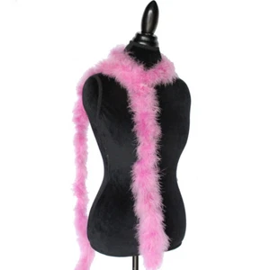 Mauve Pink 22 Grams Marabou Feather Boa 6 Feet Long Crafting Sewing Trim - Picture 1 of 1