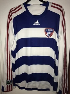 Adidas Men's FC Dallas Soccer Jersey Long Sleeve L Large Player Issue - Picture 1 of 6