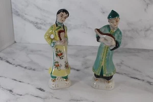 Japanese Male/Female Porcelain Figurines Mid Century Vintage - Picture 1 of 3