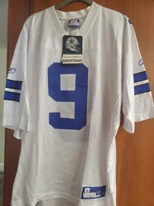 Tony Romo 9 Jersey MEN'S Reebok Prem SEWN Dallas Cowboys Authentic NWT Sz L XL - Picture 1 of 3