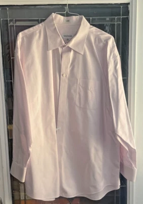 Joseph & Feiss Men's Non-Iron LT Purple 2 Ply Cotton Textured  Shirt Sz 18.5 - Image 1 of 3