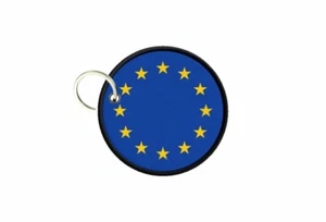 Schlüsselanhänger Schlüsselring Druck Flagge Rundel Europäische Union Europa UE CEE CE - Bild 1 von 1
