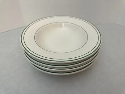 (4) Pottery Barn - (1) Bistro and (3) Marina - 10" Soup or Salad Bowls Green Foto 1 de 4