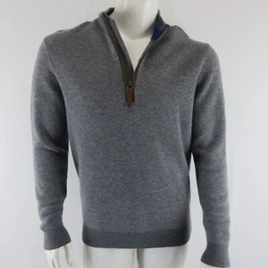 Jim Nantz by Vineyard Vines Quarter Zip Pullover Sweater Mens M 100% Merino Wool - Picture 1 of 8