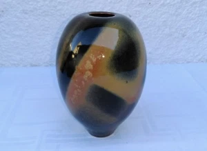 JOLI VASE EN FAÏENCE de DIDIER HOFT daté 91 - Picture 1 of 7