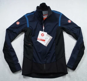 Castelli Cycling Jacket Womens Size Small Blue Full Zip Alpha RoS 2 Stretch NWT - Picture 1 of 18