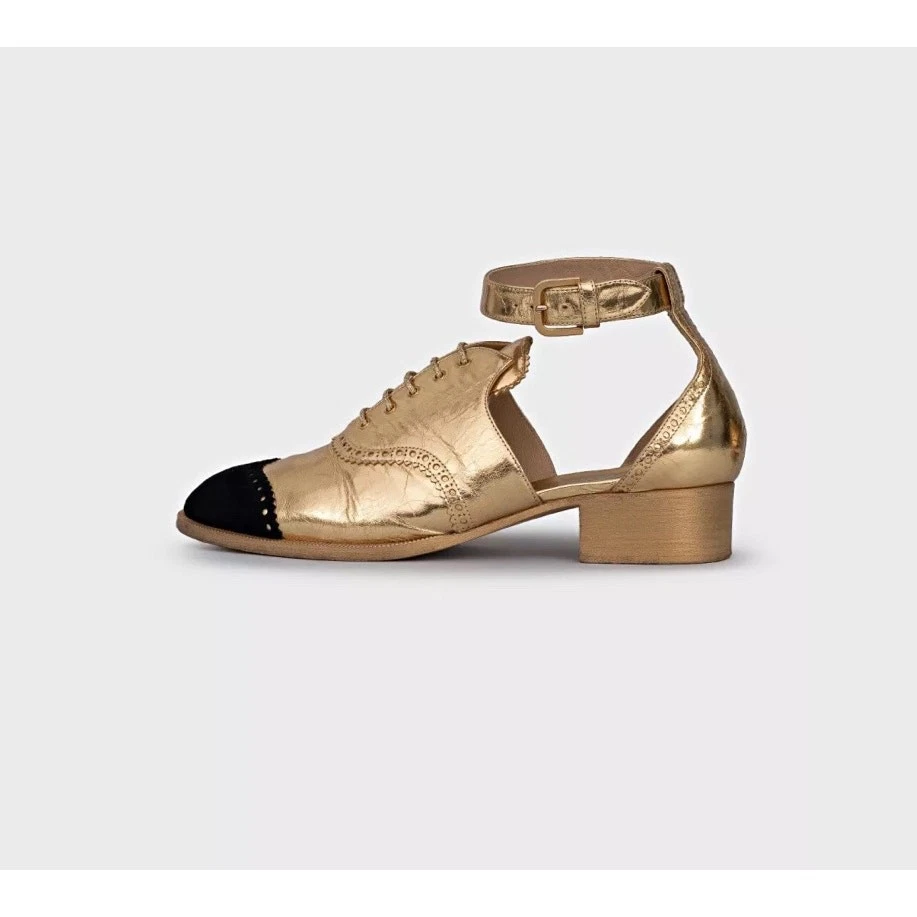 Oxford Chanel CC Logo piel de becerro y gamuza talla 40,5 Foto 1 de 4