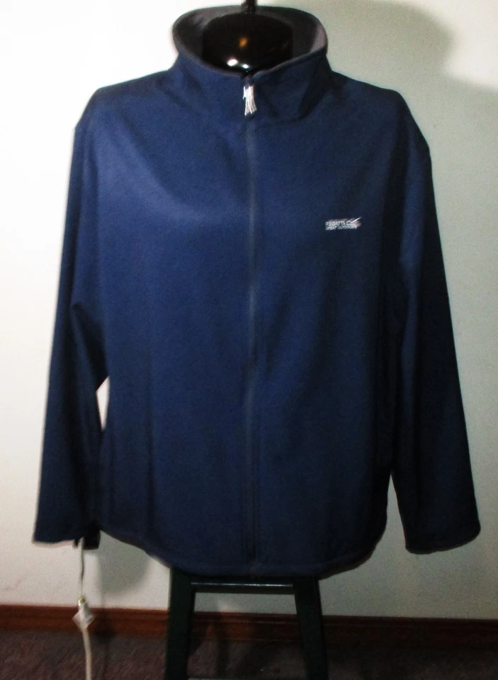 REGATTA Blue Full Zip Warm Fleece Lined Jacket Men's Size 5XL NWOT - Image 1 of 4