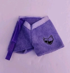 Newly Deboxed Mattel Monster High Clawdeen Wolf Doll Purple Terry Cloth Shorts  - Picture 1 of 2
