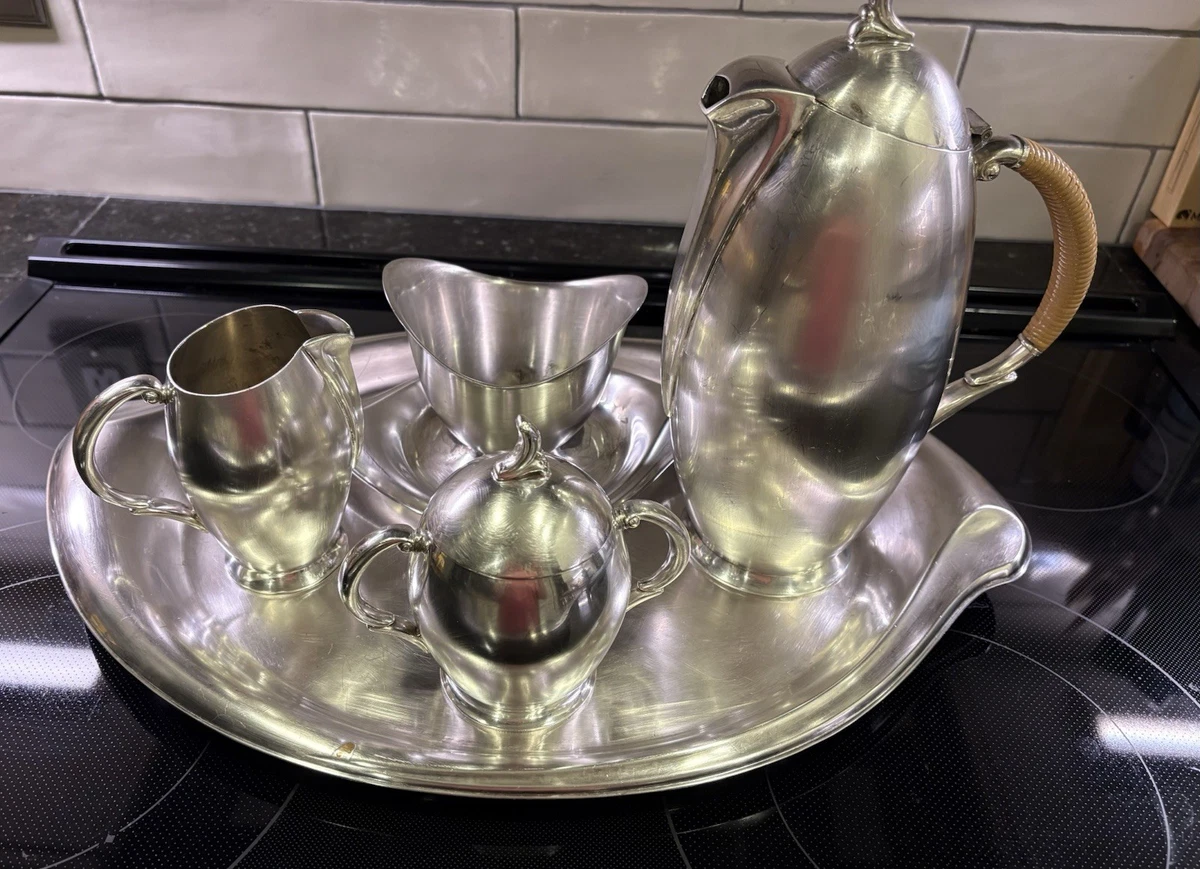 1847 Rogers Bros Antique US Silver-Plated Teapots, Coffee Pots