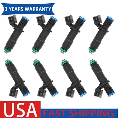 Set of 8 Fuel Injector For Lincoln Mark LT 5.4L V8 2006 2007 FJ817 5C3Z9F593DC - Image 1 of 4