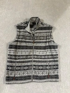 Chaleco polar azteca Polo Golf Ralph Lauren XL estampado gris - Imagen 1 de 9